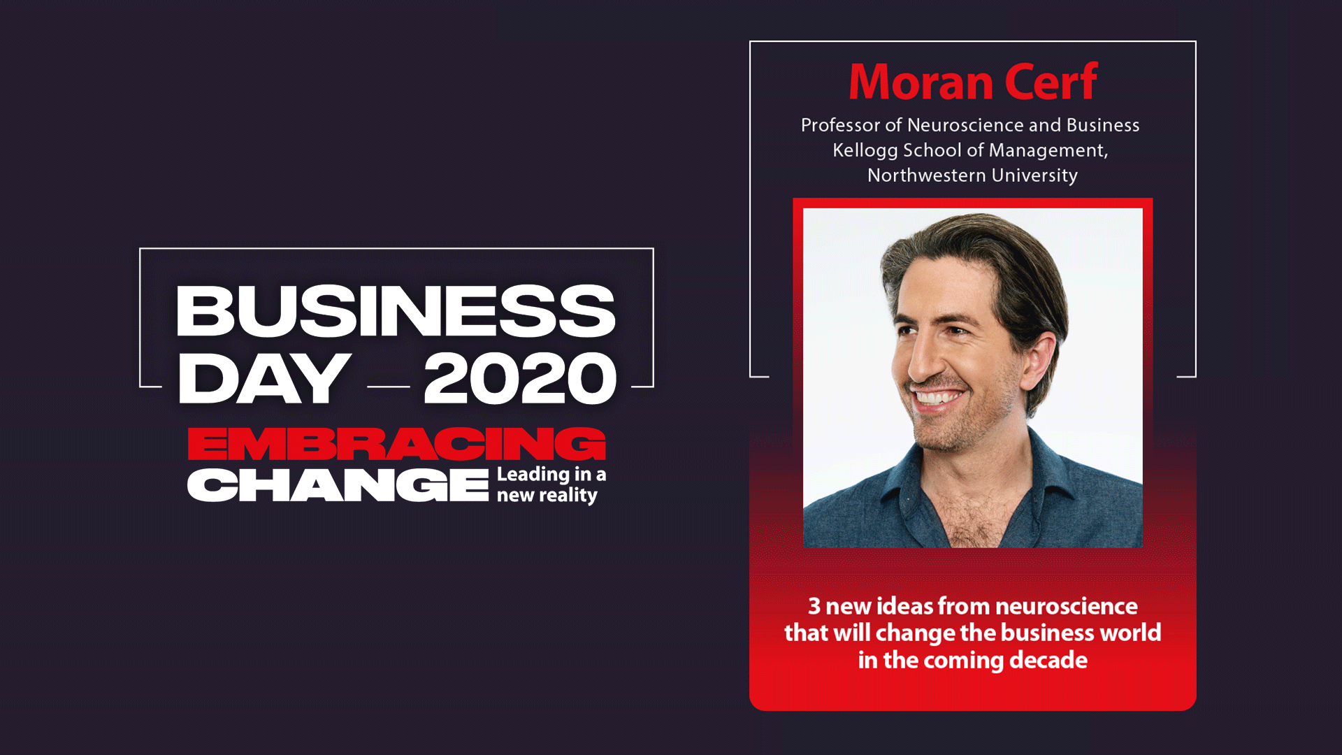 Moran Cerf: How to Innovate Business With Neuroscience | Business Day ...